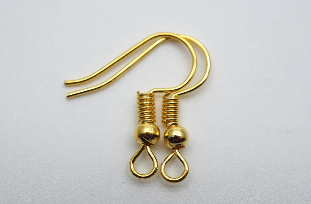 100 шт золотые серебряные KC Позолоченные серьги застежки французские крючки сделай сам серьги фурнитура для изготовления ювелирных изделий