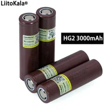 HG2 18650 3000mAh аккумулятор 18650HG2 3,6 V разрядка 20A для hg2 аккумуляторная батарея