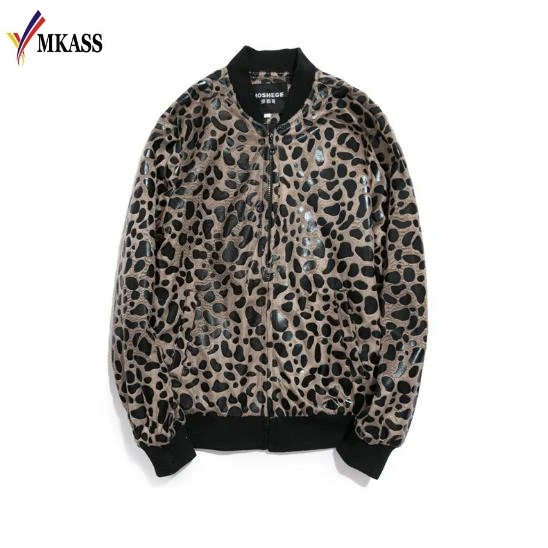 2017 Leopard Tactical  Jacket Men Bomber Jackets Mens Slim Fit Mens Clothing Men Short O-Neck Jacket M-5XL jaqueta masculina