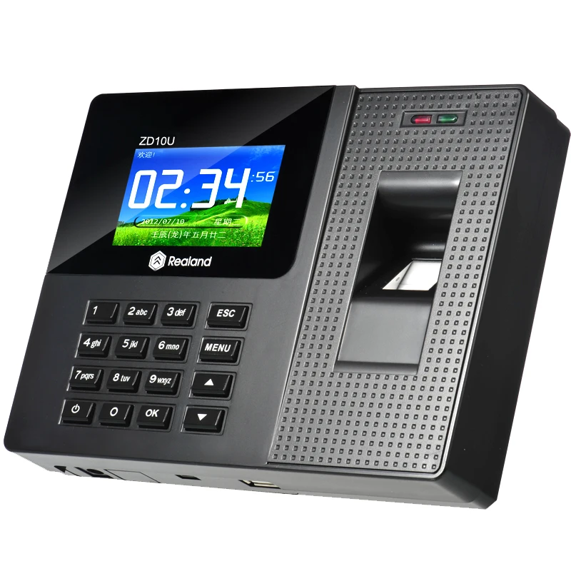 A-C010 2," экран биометрический отпечаток пальца время посещаемости USB офисное Время рекордер