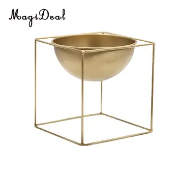 

Metal Flower Pot with Stand Garden Plant Metal Iron Planter Home Decor
