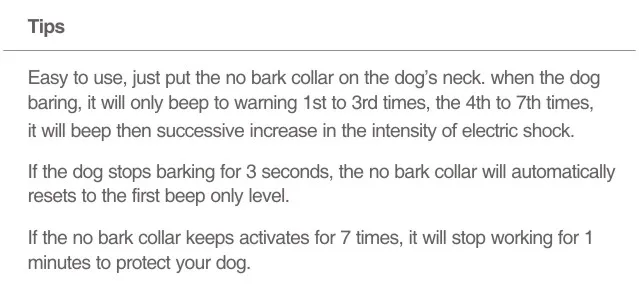 3rd Anti-Bark Collar PET853