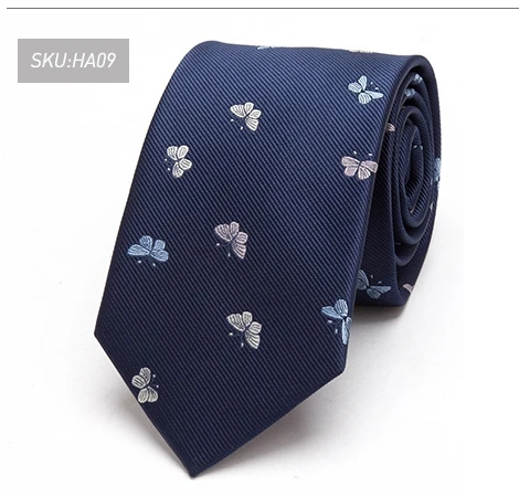 Мужские галстуки, роскошные обтягивающие Галстуки, мужские Модные галстуки с цветами, жаккардовые галстуки, деловые мужские свадебные галстуки с животными, 7 см - Цвет: HA09
