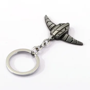 6/PCS MS Jewelry DOTA 2 Keychain Jugg Mask Key Ring Holder Gift Chaveiro Car Key Chain Pendant Game Souvenir