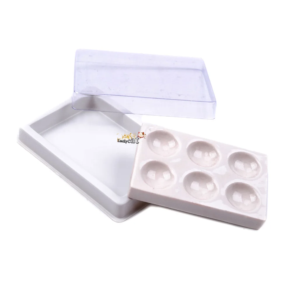 1pc Dental Lab 6 Slot Ceramic Palettein Teeth Whitening from Beauty