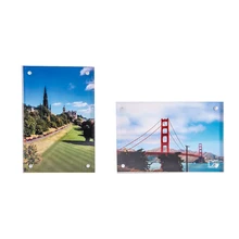 Прозрачная акриловая фоторамка-подходит " x 6" фото настольная канцелярская серия