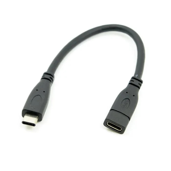 

Chenyang-Cable CY 10cm USB-C USB 3.1 Type C Male to Female Extension Data Cable for 12 inch Mac book Tablet & Cell Phone
