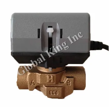 

G 1'' DN25 220V Two-pipe Electric Ball Valve, Brass 2 Way Motorized Ball Valve