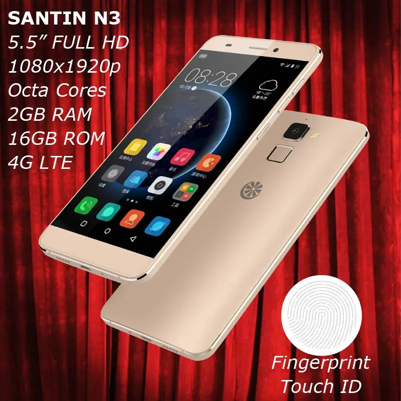 Цена за САНТИН N3 4 Г FDD LTE 5.5 "Full HD 1080x1920 p Отпечатков Пальцев Touch ID 2 ГБ RAM 16 ГБ ROM MTK6753 64 бит Окта основные Android 5.1 Телефон Цена за САНТИН N3 4 Г FDD LTE 5.5 "Full HD 1080x1920 p Отпечатков Пальцев Touch ID 2 ГБ RAM 16 ГБ ROM MTK6753 64 бит Окта основные Android 5.1 Телефон