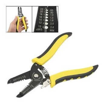 

Hot sale in stock Yellow Black Plastic Handle Wire Stripper Cutter Crimper