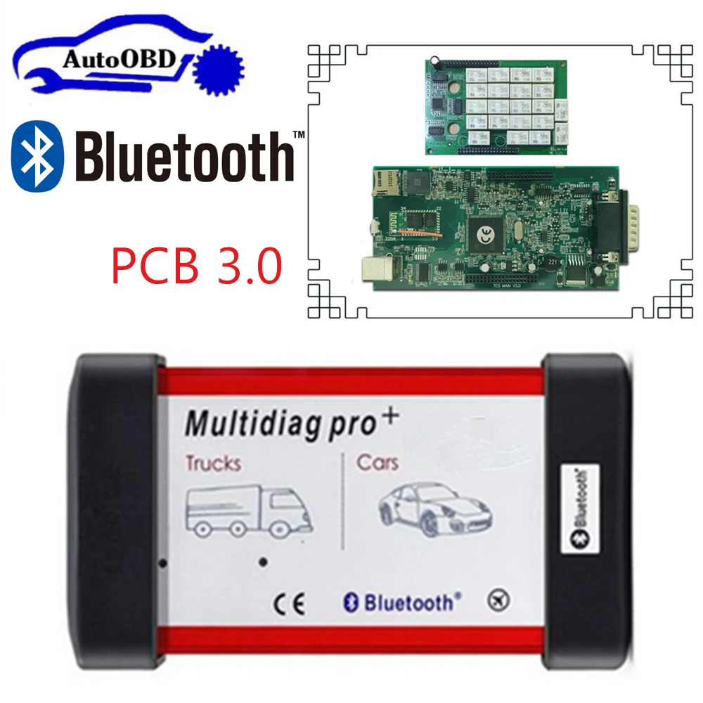 

2pcs/lot DHL freeshipping! Best Selling Multidiag pro Double Board VD TCS CDP PRO Bluetooth for Car/ Truck 2014.R3/2015R3 Keygen