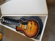 Chinese Musical instruments Factory Custom New LP Custom Desert Burst Electric Guitar with case 315 in Real photos