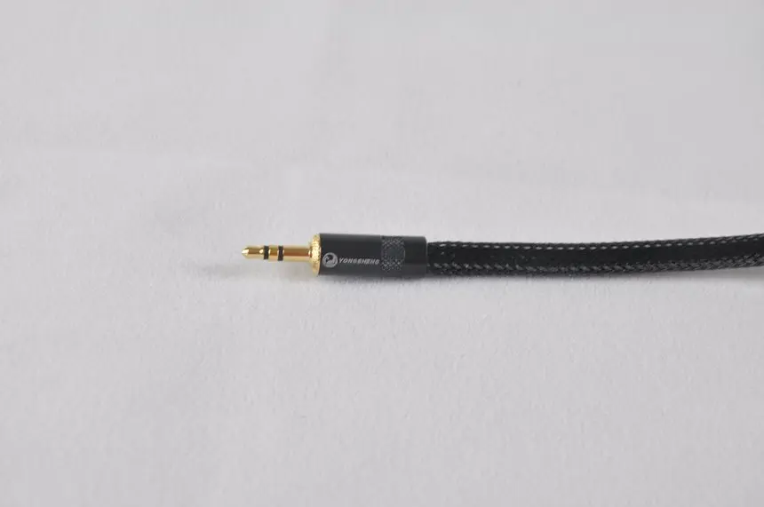 Quality 4N 3 5mm Headphone Jack Male To RCA Phono Intercontact Audio Cable For Hi Fi Audio Portable Player Smart Phone PC Hi Fi