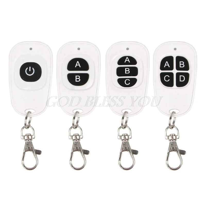 Remote Controller 433 MHz 1CH 2CH 3CH 4CH RF Wireless Remote Control 1-4 Button Transmitter EV1527 Remote Controller 433 MHz 1CH 2CH 3CH 4CH RF Wireless Remote Control 1-4 Button Transmitter EV1527