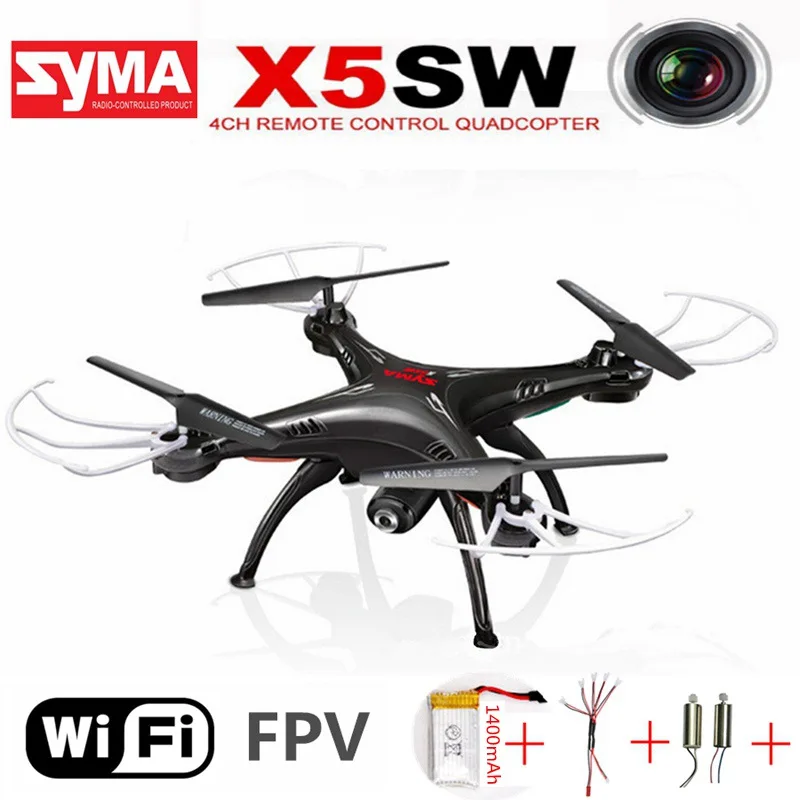 

Original Syma X5sw Rc Quadcopter With Camera Fpv Drone Headless 6-axis Real Time Rc Helicopter Wifi Quadcopter Toys For Children