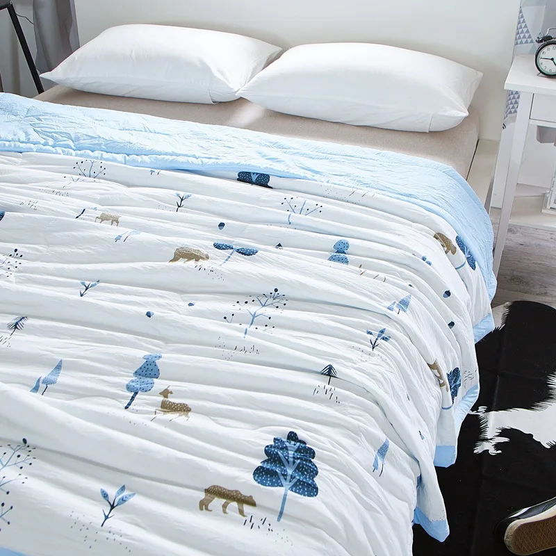 Summer Air Conditioning Quilt Washed Cotton Comforter Blanket bedding