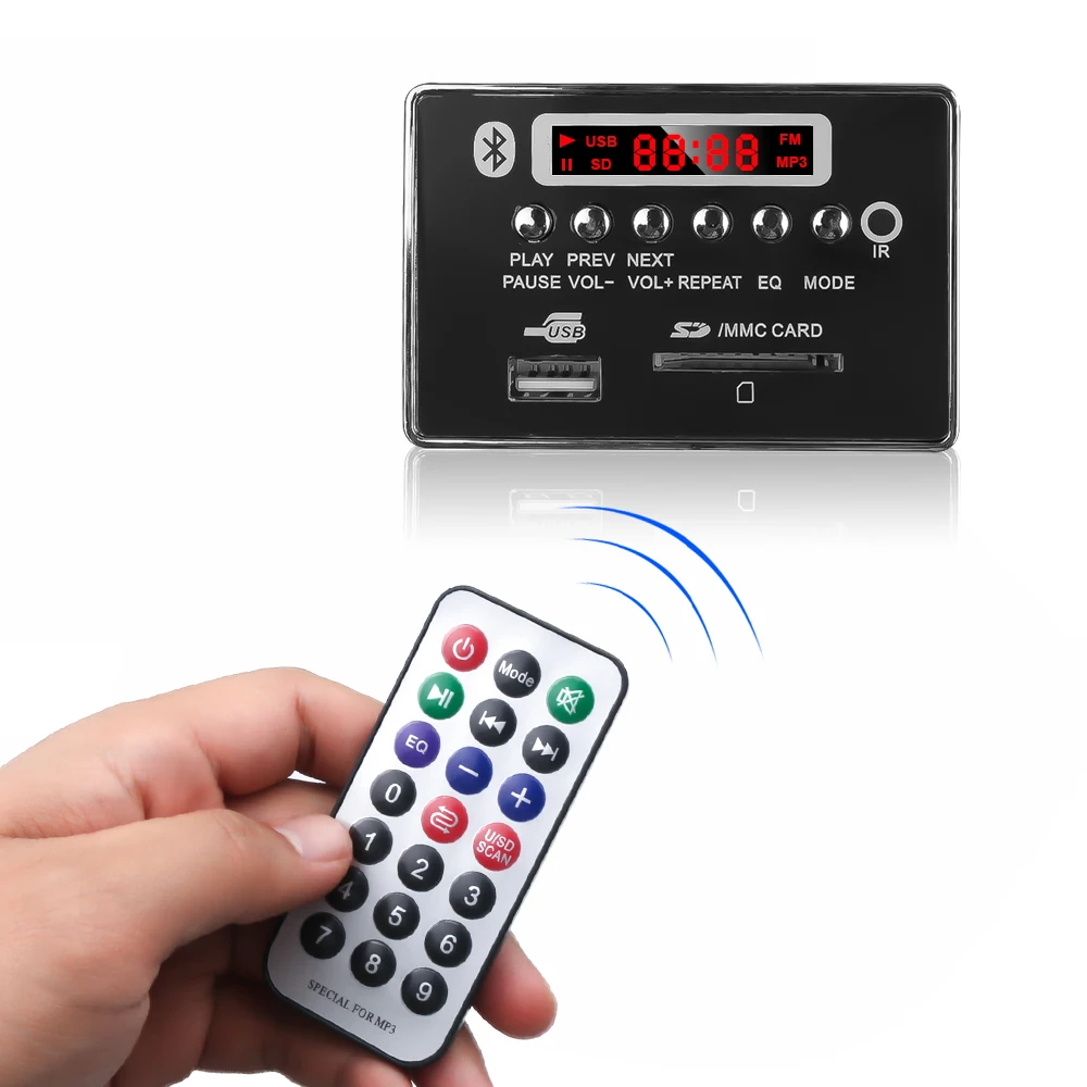 Bluetooth mp3 декодер kebidu плата громкой связи USB FM Aux радио MP3 плеер интегрированный