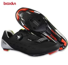BOODUN Ultralight Carbon Fiber Cycling Shoes Breathable Road Bike Self-Locking Bicycle Shoes Athletic Triathlon Racing Sneakers цена BOODUN Ultralight Carbon Fiber Cycling Shoes Breathable Road Bike Self-Locking Bicycle Shoes Athletic Triathlon Racing Sneakers цены онлайн