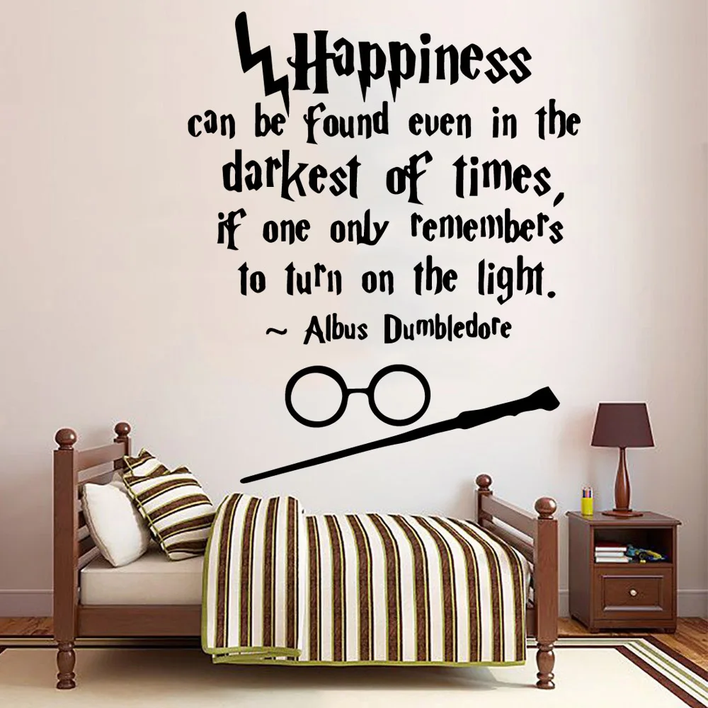 

NEW Harry Potter Wallpaper Kids Room Wall Sticker Pvc Wall Decals Living Room Diy Home Decoration Accessories adesivi murali