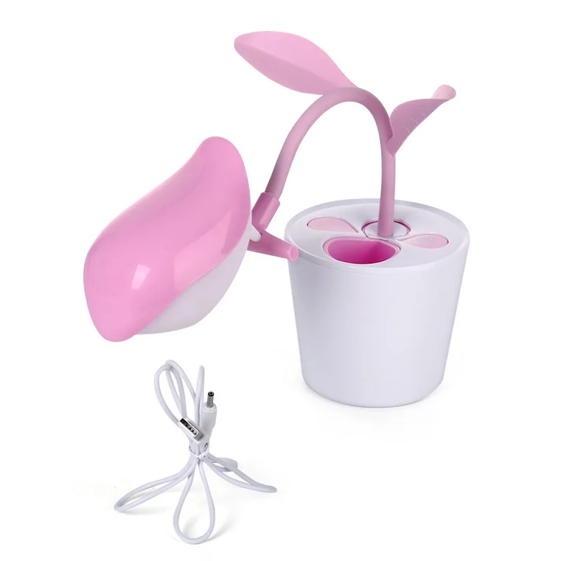 Kawaii Sapling Bird ночник перезаряжаемая Светодиодная настольная лампа держатель для