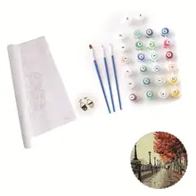 Осенний уличный вид DIY картина Numebrs ручной Покрашенный набор коричневый Ручная роспись Сова праздник DIY домашний декор