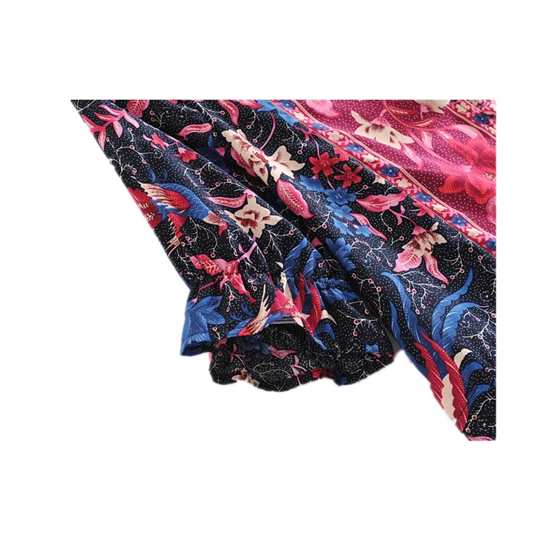 Новая Мода Boho шикарная винтажная птица Феникс принт короткий топ женский пляжный стильный галстук-бабочка тонкие блузки Mujer De Moda