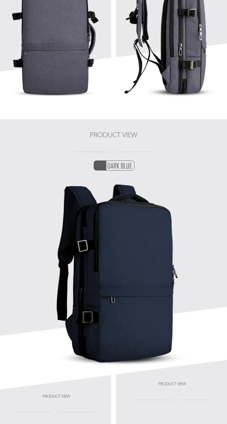 CAI Travel Backpack High Quality Capacity Side-Open Mini Suitcase Laptop bags Water Proof Minimalism Business Men School Style