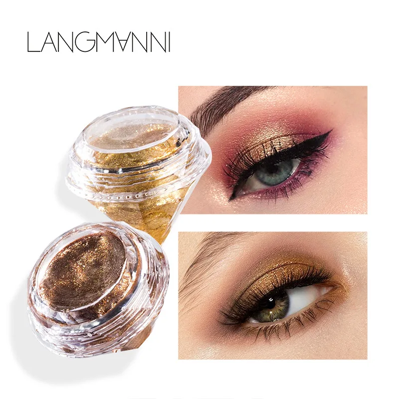 

Langmanni Diamond Eyeshadow Glitter 6 Colors Metallic Liquid Eye Shadow Waterproof Long Lasting Party Eye Cosmetic Makeup