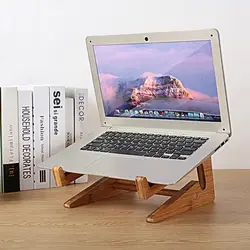 Универсальный ноутбук держатель компьютер 15,6 дюймов деревянный держатель крепление регулируемый портативный ноутбук Стенд PC для MacBook Pro