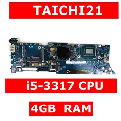 TAICHI21 с I5-3317CPU 4 Гб Оперативная память Материнская плата Asus TAICHI 21 ноутбук материнская плата 100% тестирование работы Бесплатная доставка