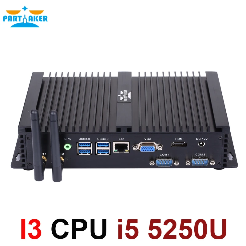 Причастник I3 безвентиляторный мини ПК i5 мини компьютер windows 7 core i5 5250U i5 5200U безвентиляторный ПК wifi RS232 VGA HDMI завод мини ПК Причастник I3 безвентиляторный мини ПК i5 мини компьютер windows 7 core i5 5250U i5 5200U безвентиляторный ПК wifi RS232 VGA HDMI завод мини ПК
