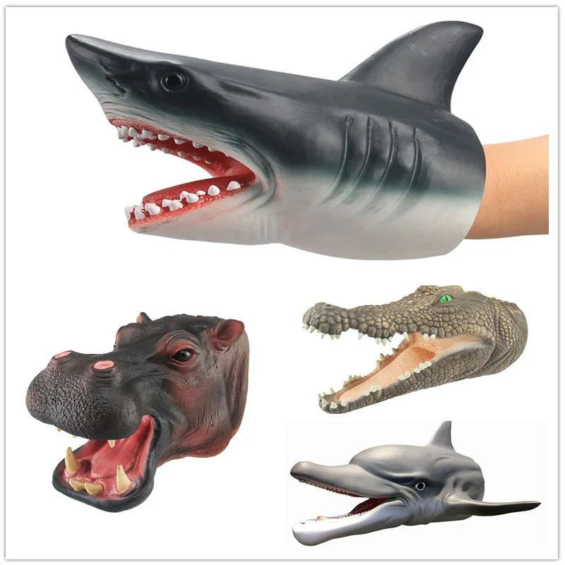 

Sea Life Marine Animals Whale Shark HIPPO DOLPHIN CROCODILE Model Action Figure PVC Ocean Animal Dolls Toys For Children Gift