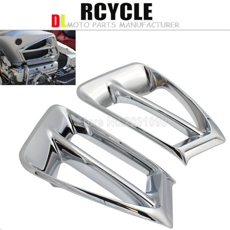 

Goldwing Chrome Parts For Honda Gold Wing GL1800 2012 2013 2014 2015 2016 Front Ventilation grille Motorbike Cover Fairing