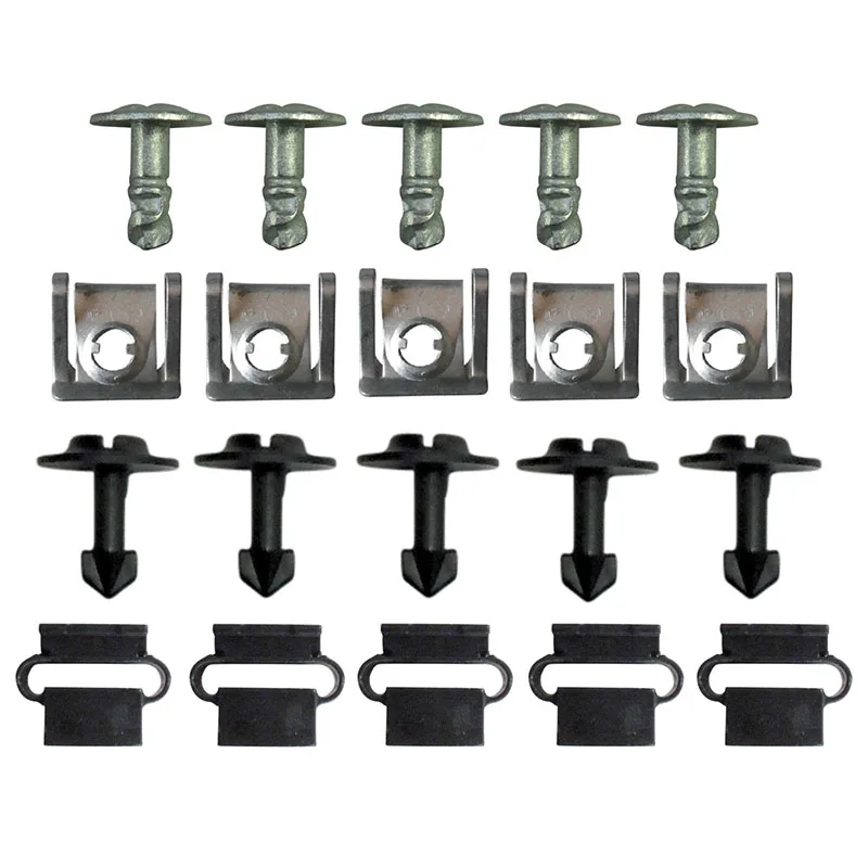 20pcs/lots Under Engine Cover Undertray Repair Kit Wheel Arch Clip Set for Audi