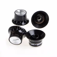 4 unids/set nuevo Guitarras control perillas plata Top Hat CAMPANA PARA Gibson Les Paul SG