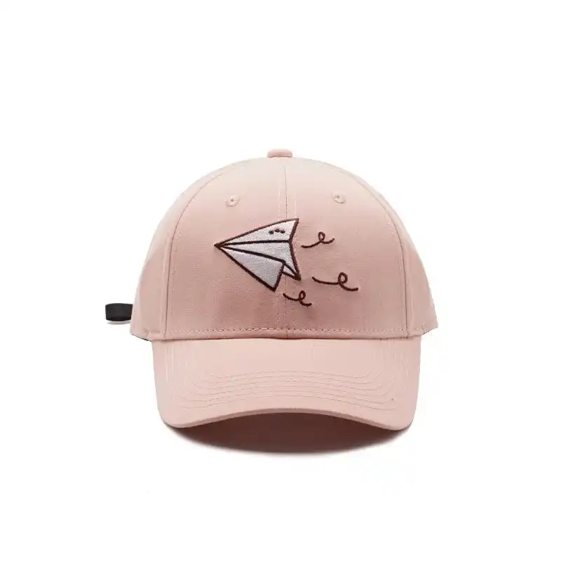 pink paper plane hat