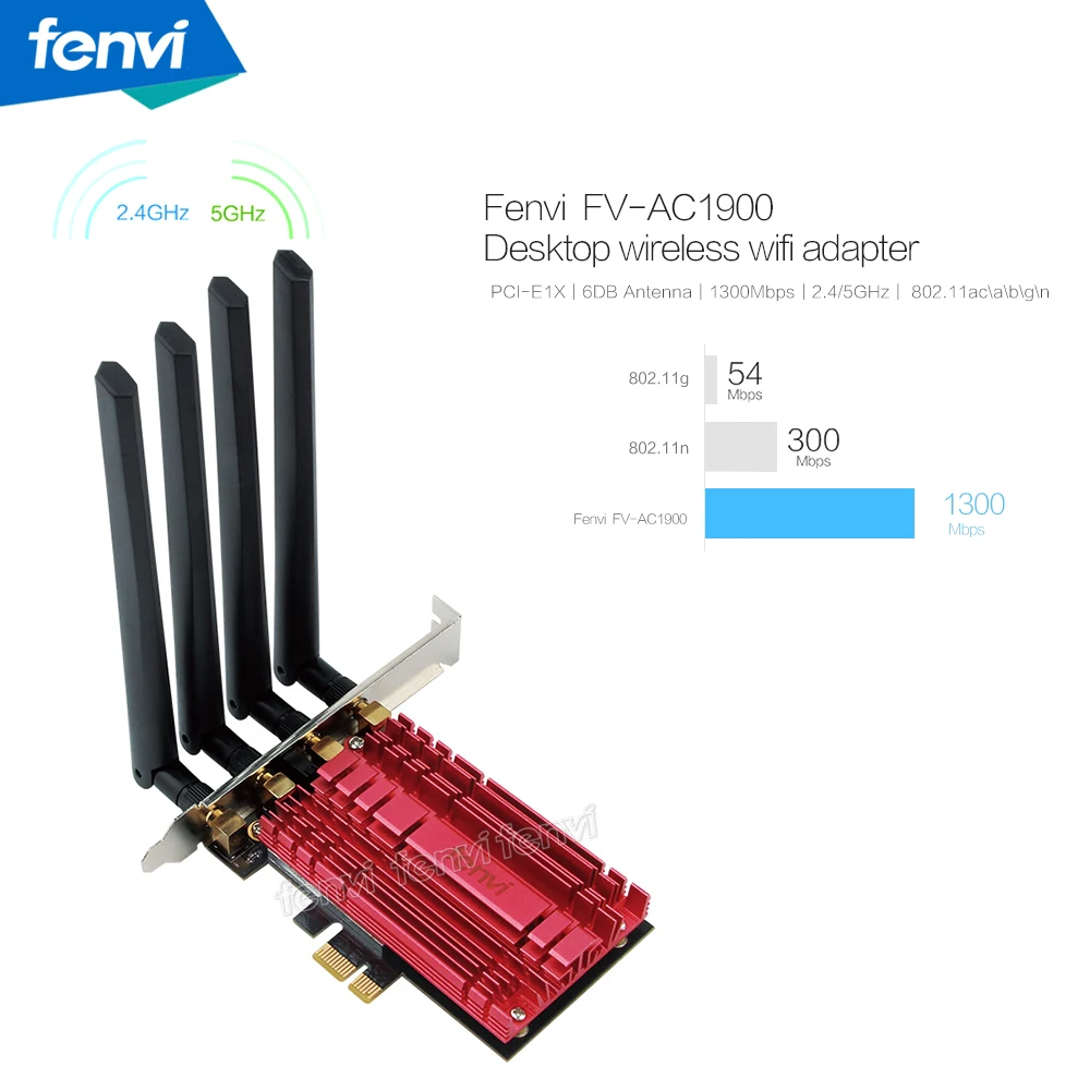 Двухдиапазонный AC1900 Broadcom BCM94360 беспроводной 802.11AC wifi адаптер настольный wifi PCI Express карта для Mac OSX+ PC/Hackintosh Win10