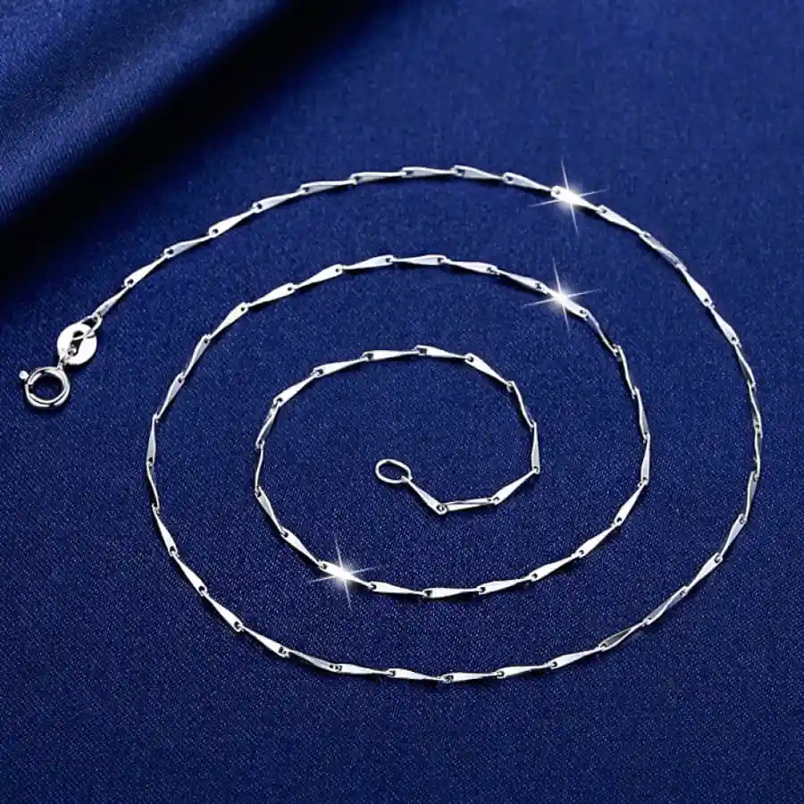 

Wholesale 100% Authentic 925 Sterling Silver Chain Necklaces & Pendants For Women Men CZ Elegant Jewelry Gift