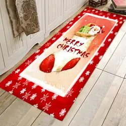 Рождественское украшение для дома снеговики, елки ковры ванная комната пол коврики обеденная новый год