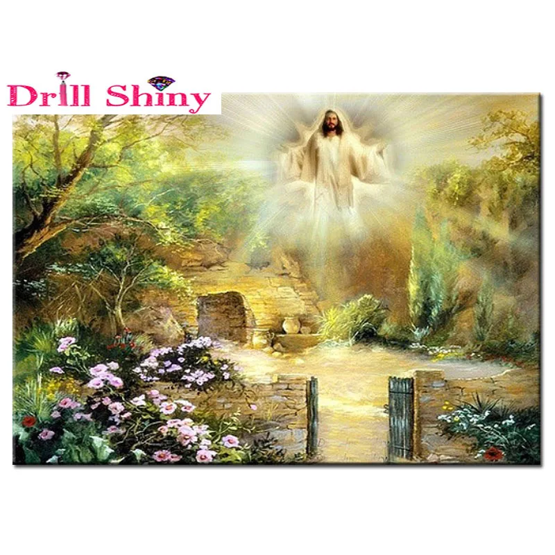 

Diy Diamond Painting Religious Icons Leader Diamonds Mosaic Knitting Needles Crafts Diamond Embroidered Religion