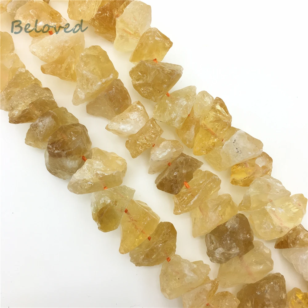 

Freeform Raw Yellow Quartz Citrines Nugget Stone Beads, Natural Topazs Crystal Quartz Jewelry Making Beads, BG18327