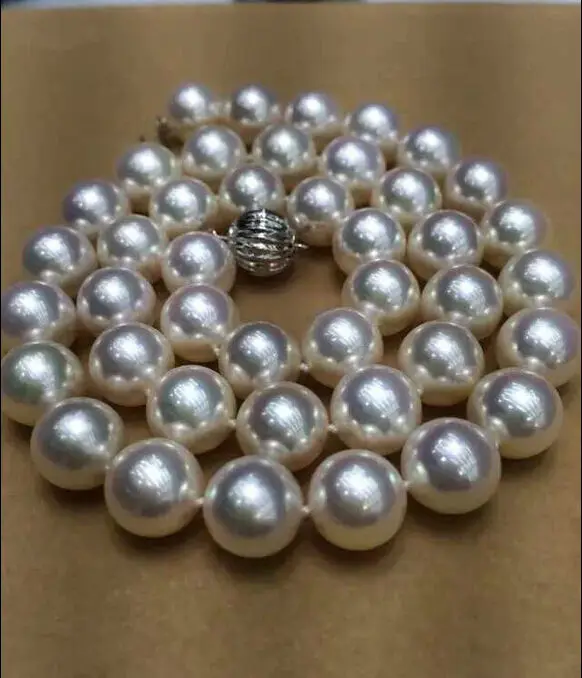 

FREE SHIPPING HOT sell new Style >>>>hot AAA 18"11-12 mm natural south sea white pearl necklace