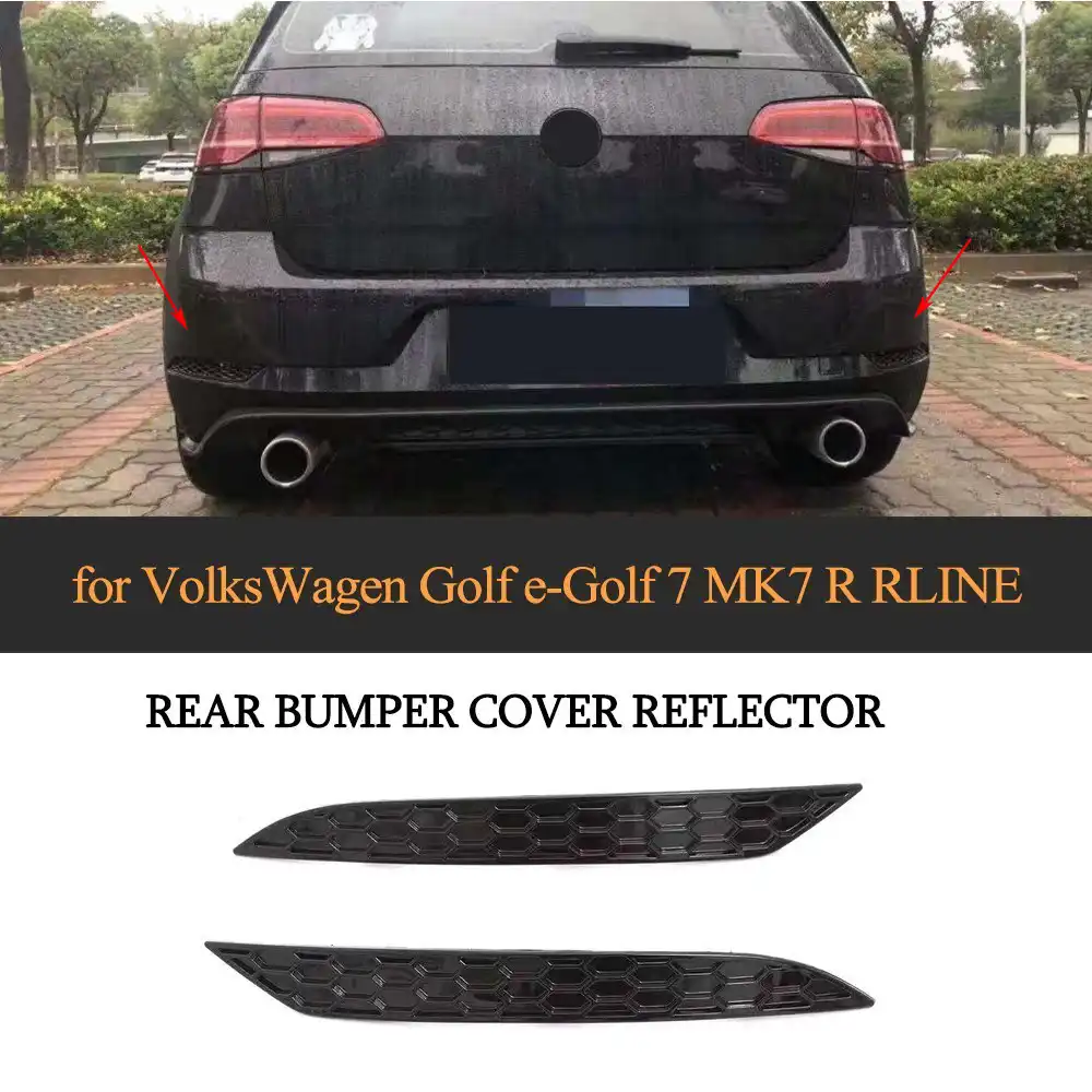 For Volkswagen Vw Golf Mk7 7 5 Base Gti R Rline 14 18 Reflective Strips 2pcs Set Abs Rear Bumper Reflector Lamps Rear Light Car Stickers Aliexpress