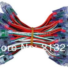 AAA 1000 шт 12 мм WS2811 светодиодный пиксельный rgb модуль IP68 водонепроницаемый вход DC5V полный цвет, 50 шт в наборе, веревочке нефтяного промысла по стандарту буквы алфавита