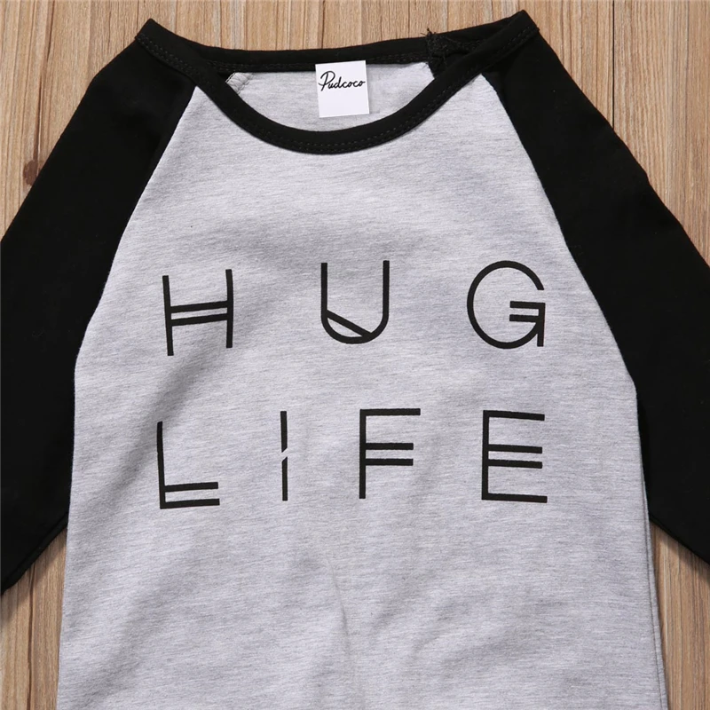 Комбинезон с надписью Hug Life для новорожденных мальчиков и девочек детский