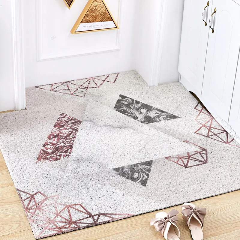  Nordic INS marble geometry entrance hall carpet PVC wire loop mat INS Door mat Living room floor ma - 4000015741481