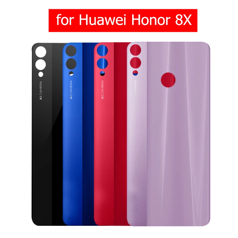 

3D Glass for Huawei Honor 8X Battery Back Cover Rear Housing Door for Huawei Honor 8X Glass Back Cover Repair Parts with 3M Glue
