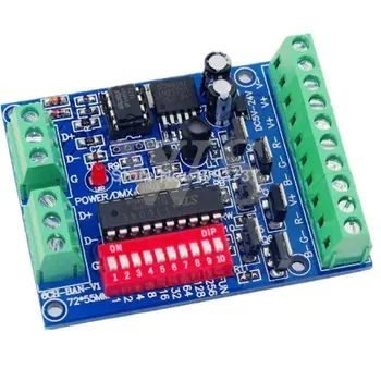 

Easy 6 channel DMX512 6CH 2 Group RGB output DMX controller Dimmer 6CH Decoder
