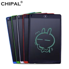 CHIPAL 12 дюймов ЖК-дисплей планшет для письма Цифровой Графика планшет электронный альбом для рисования доска рукописного ввода графической Планшеты+ ручка Батарея