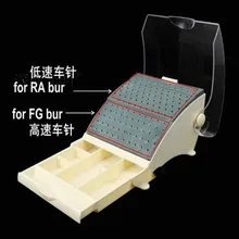 Dental Bur Block / Holder / Station with Pull out Drawer - Holds 142 Burs